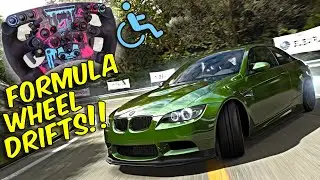 Can you DRIFT with Formula Wheel?? ♿DISABLED Sim Racer - Fanatec CSL DD #assettocorsa #drift #touge