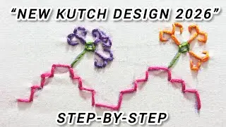 Latest Kutch Work Border Design 2026 | New Hand Embroidery #embroidery #handbroidery  