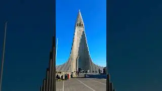 The biggest Church ⛪️ in Iceland 🇮🇸 #travel #iceland #rema #calmdown #selenagomez