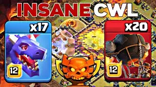 Best TH17 CWL Strategy 2025: Dragon + Fireball Rocket Balloon + Root Rider Insane Attacks!