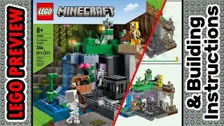 PREVIEW: 21189, LEGO MINECRAFT, The Skeleton Dungeon​ & Building Instructions! LEGO 2022