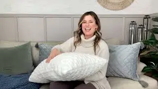Home Reflections Set of 2 Hybrid Foam & Down Alt Pillows on QVC