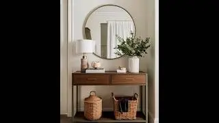 Top 30+Wooden entryway tables design ideas for modern home decor ideas #woodentable #woodenhead