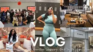 VLOG|FRIENDSGIVING WITH HOUSTON LETS LINK + ZARA HAUL + FURNITURE SHOPPING + BACK IN THE GYM + MORE!