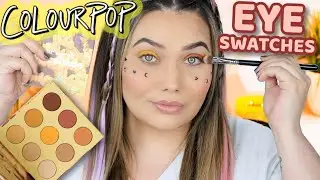 COLOURPOP Sunflower Collection EYE SWATCHES!