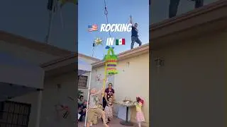 American kids rocking pi&ntilde;atas in Mexico #shorts #pinata #mexico #american