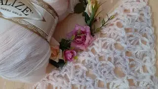 •☆ Șal croșetat - tutorial ☆•