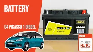 How to replace the car battery C4 Picasso mk1 1.6 HDI 🔋