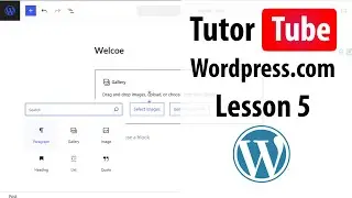 Wordpress com - Lesson 5 - Account Information