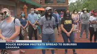 Police reform protests spread to suburbs