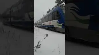 SA133 Regio, LK 219 Olsztyn-Ełk przez Pisz 2026-01-13 83,0 km za przystankiem Ruciane-Nida Zach&oacute;d