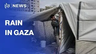 Winter rains drench displaced Gazans in new hardships