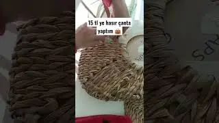 Hasır otlarıyla &ccedil;antamın yapımı sayfamda.#straw bag #hasır&ccedil;anta #hasırsepet #diyideas