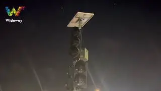 Wireless Solar Traffic Lights at Crossroads