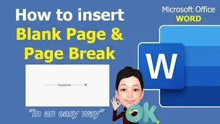 Microsoft Office WORD  | How to insert Blank Page and Page Break - 7