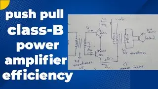 push pull class-B power amplifier and efficiency