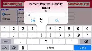 Thermobreak App insulation&rsquo;s thickness calculator