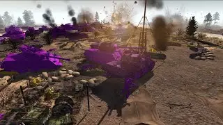 Men of War Army Men : Plastopian Wars Yellow 23rd Division Stops Purple 376th Armored Assault !