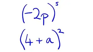 Expand brackets with powers or indices