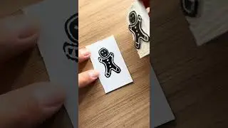 Satisfying Christmas Stamps Carving |ASMR 🔊🎨 #linocut #rubberstamp
