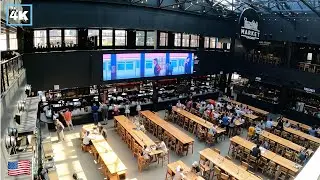 Chicago Time Out Market Food Hub & Rooftop Walking Tour [4K]