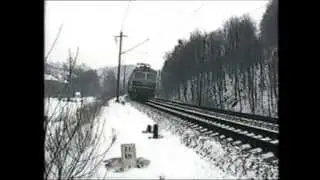 Hoštejn - Lupěné, copak tam jezdívalo v lednu 1996 ...