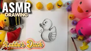 ASMR Drawing a Rubber Duck 🦆 