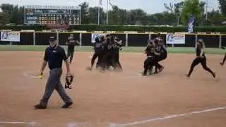 OC Batbuster-Haning dogpile! Winners of the 2014 PGF 18U Premier championship