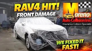 Garbage Truck Hit This 2022 Toyota RAV4 | We Fixed It Fast