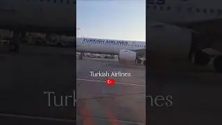 Turkish Airlines Beauty🇹🇷Epic Runway Roll ✈️ #Riyadh Airport vibes#aviation#airportmadness #ytshorts