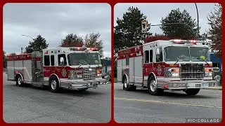 (MY FIRST DELTA RESPONSE CATCH) Delta Fire & Emergency Services - Engine 1 & 11 Responding Code 3‼️