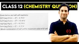 Given below are half cell reactions : Zn²+(aq)/Zn(s) → E⁰ = -0.70 V Cu²+(aq)/Cu(s) → E⁰ = +0.34 V