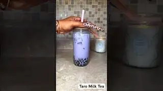 Taro Milk Tea #asmr #asmrvideo #drink #bobarecipe #acrylicnails #boba #coffee #icedcoffee