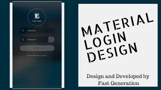 Login Design |Android Studio | Fast Generation