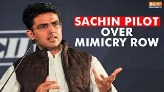 Congress leader Sachin Pilot hits out at central govt over mimicry row I India TV News