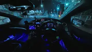 HONDA CIVIC | 4K POV DRIVE | Cold Blue Night Drive 🌧️🚗 | Rain, Silence, Baby On Board