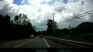 Driving along the Mohawk Trail in Massachusetts