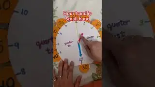Learn about Hour hand and Minute hand #minute  #hour  #clock  #time