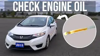 How to Check Engine Oil Level - Honda Fit (2015-2020)