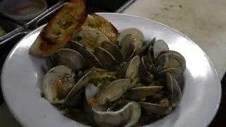 Broadcasting at Brian's - Linguine & Clams w/ Garlic Bread