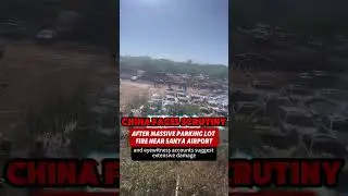 Китай оказался под пристальным вниманием после масштабного пожара на автостоянке возле аэропорта ...