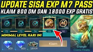 CUMAN LOGIN DAPAT 800 DIAMOND DAN 18000 EXP GRATIS - UPDATE SISA EXP M7 PASS GRANGER
