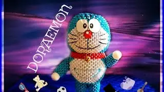Origami 3D Doraemon tutorial ITA