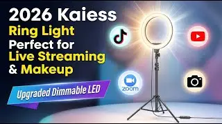Kaiess 10.2 Selfie Ring Light with 65 Adjustable Tripod Stand #tiktok
