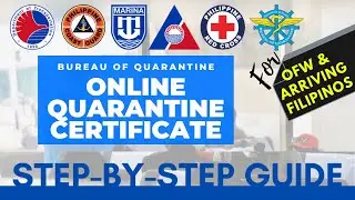 How To Get BOQ Quarantine Certificate Online - For OFW & Arriving Filipinos Step By Step Video Guide