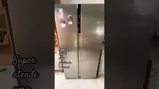 ￼Minha Geladeira Electrolux Frost Free Inverter 435L AutoSense Side by Side cor Inox Look (IS4S)