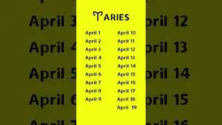 Your zodiac signs if you're born in APRIL #shorts #zodiacsigns