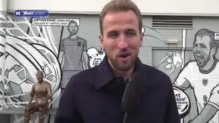 Harry Kane recalls early career as footballer statue is unveiled
