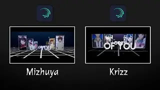 MY EDIT VS KRIZZ SENPAI | TYPOGRAPHY STYLE ALIGHTMOTION