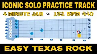 76.Guitar Solo Practice Track, Classic Rock Jam Track, 4-min jam backing track, 162 BPM, 440 Tuning.